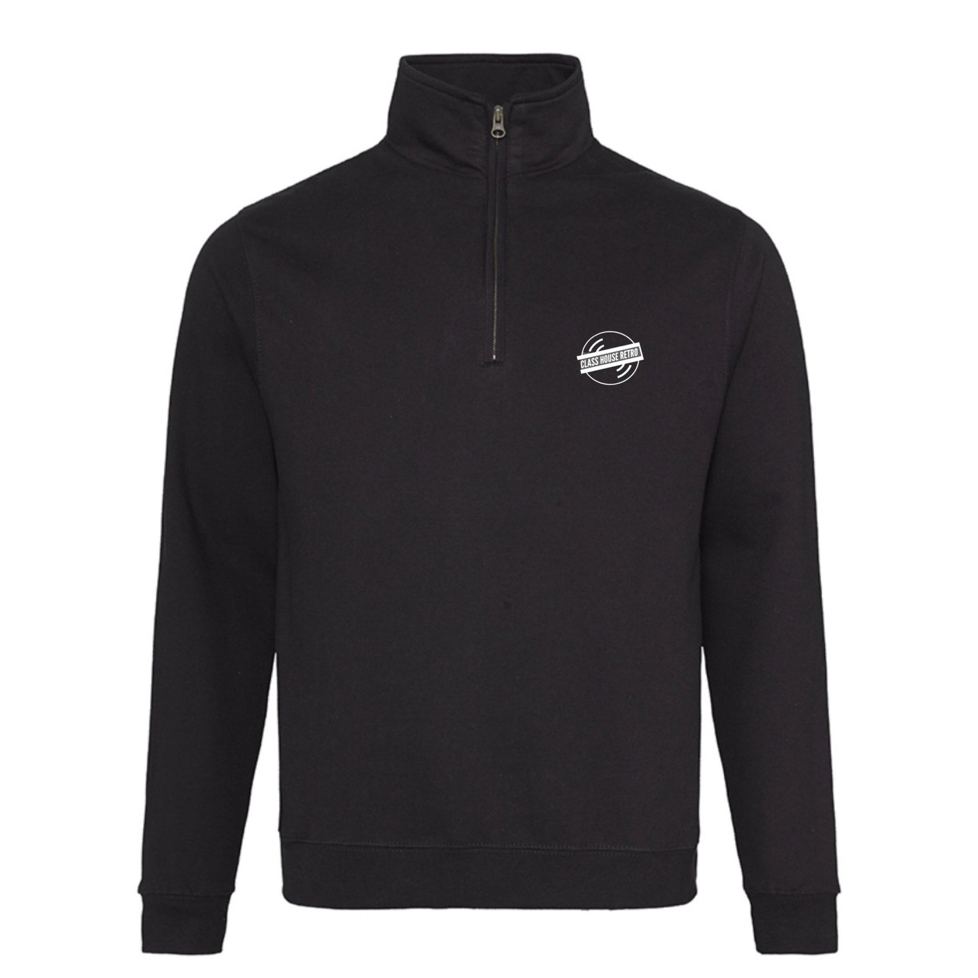 Black Quarter Zip Sweatshirt - The Underground Stoke